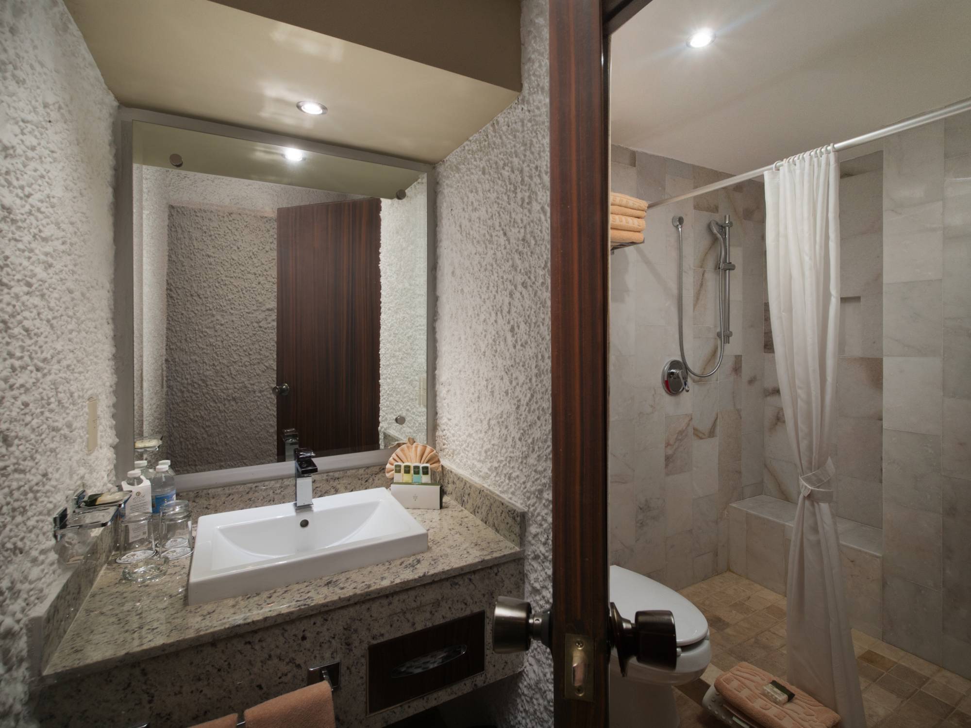 Guest bathroom with a tub