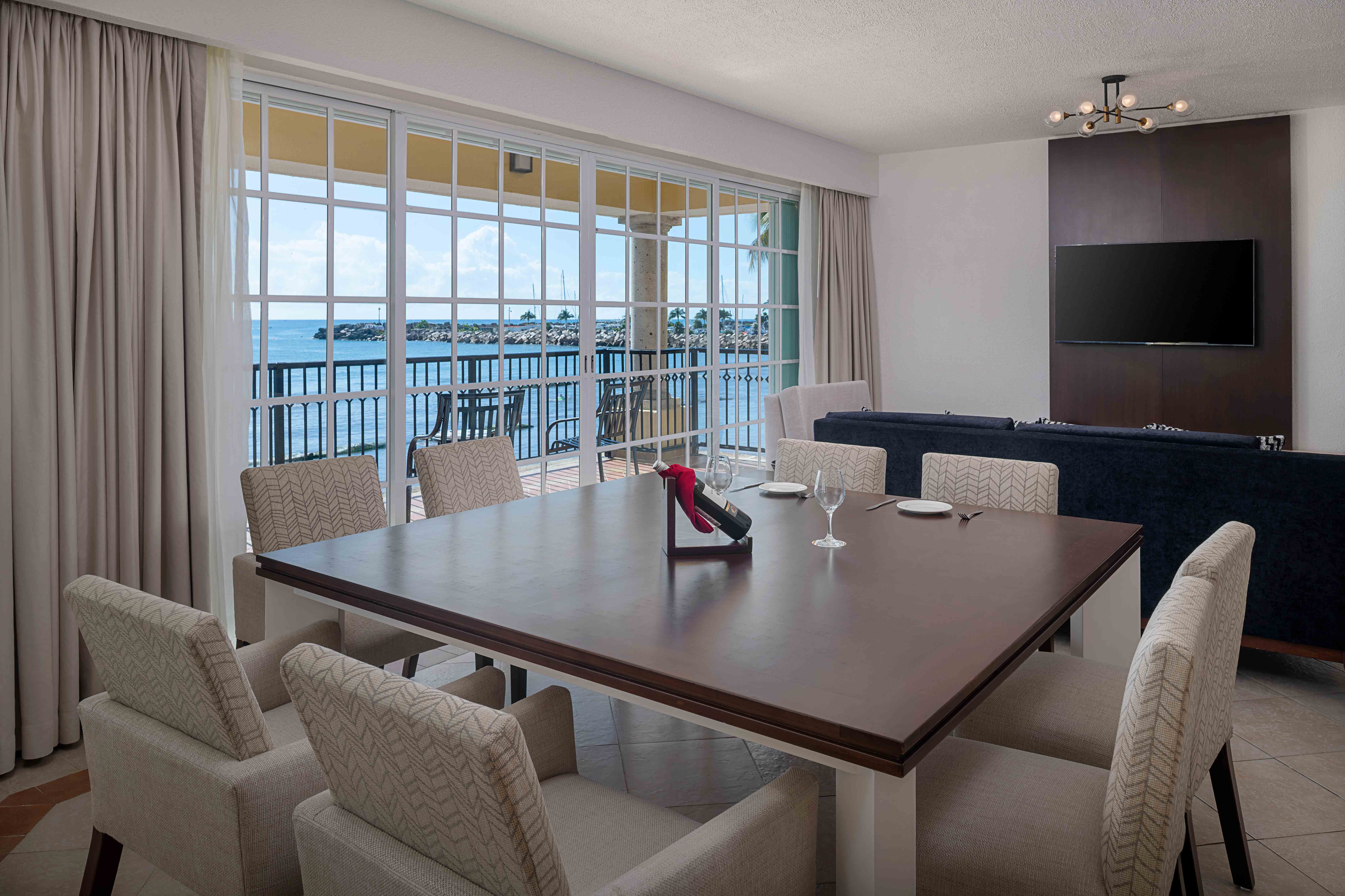 Three bedroom suite living area